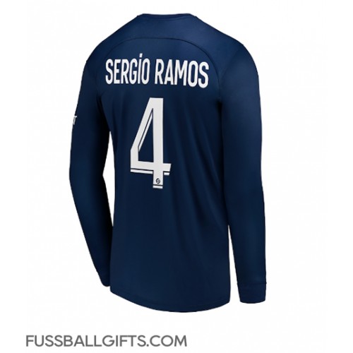 Paris Saint-Germain Sergio Ramos #4 Fußballbekleidung Heimtrikot 2022-23 Langarm